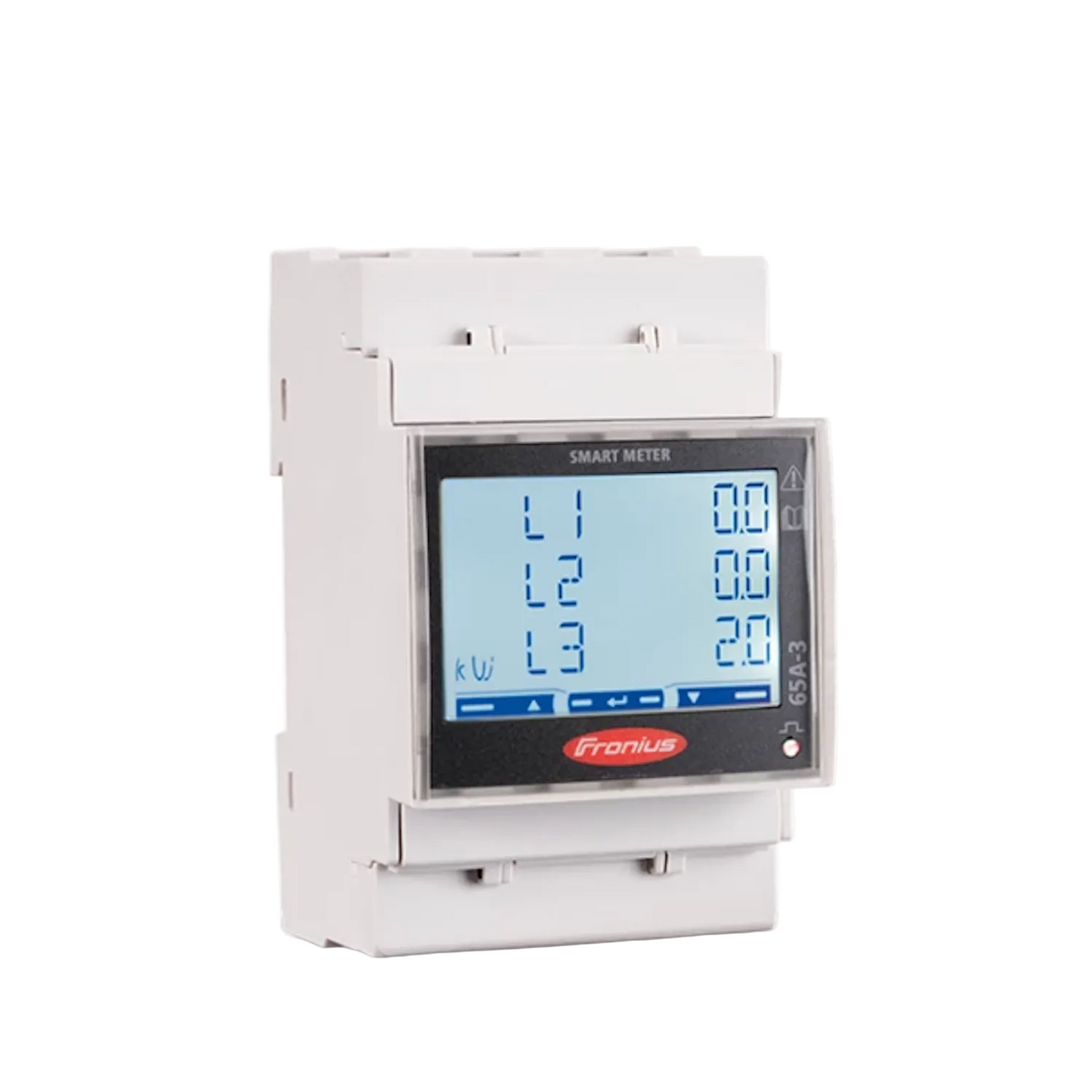 Fronius Smart Meter TS 65A-3 – intelligenter 3-Phasen-Stromzähler für präzise Energieverbrauchs- und Einspeisemessung, kompatibel mit Fronius Wechselrichtern, ideal für Photovoltaikanlagen und Energiemanagementsysteme.