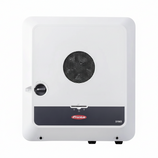 Fronius Hybrid-Wechselrichter Symo Gen24 10.0 Plus – dreiphasiger PV-Hybridwechselrichter mit 10 kW Leistung, integriertem Notstrom- und Energiemanagement, Batterieanschluss, hoher Wirkungsgrad, ideal für Photovoltaikanlagen im Privat- und Gewerbebereich.