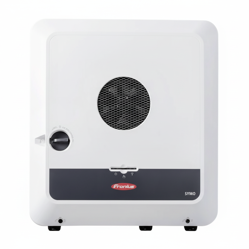 Fronius Hybrid-Wechselrichter Symo Gen24 6.0 Plus – dreiphasiger PV-Hybridwechselrichter mit 6 kW Leistung, integriertem Notstrom- und Energiemanagement, Batterieanschluss, hoher Wirkungsgrad, ideal für Photovoltaikanlagen im Privat- und Gewerbebereich.